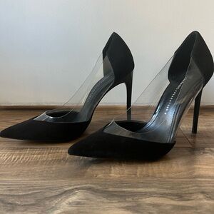 Zara Suede & PVC Pumps like Gianvito Rossi